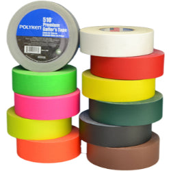 POLYKEN 510 Professional Premium Quality Standard Colored Gaffers Tape (13 colors)