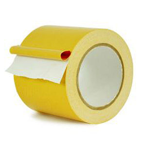 Double Coated Cloth Tape with Permanent Adhesive ~ Yellow Liner | Merco Tape® M100P
