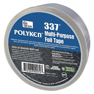 POLYKEN 337 Multi-Purpose Plain Aluminum Foil Tape